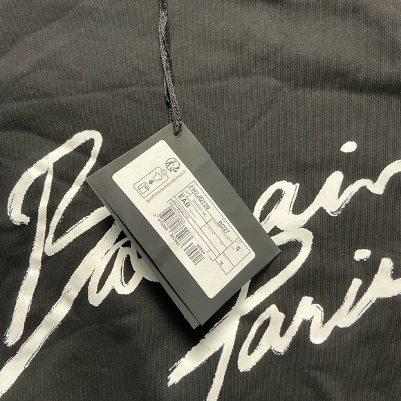 Balmain Black Crewneck Sweater with White Logo Size Small - Picture 5 of 12